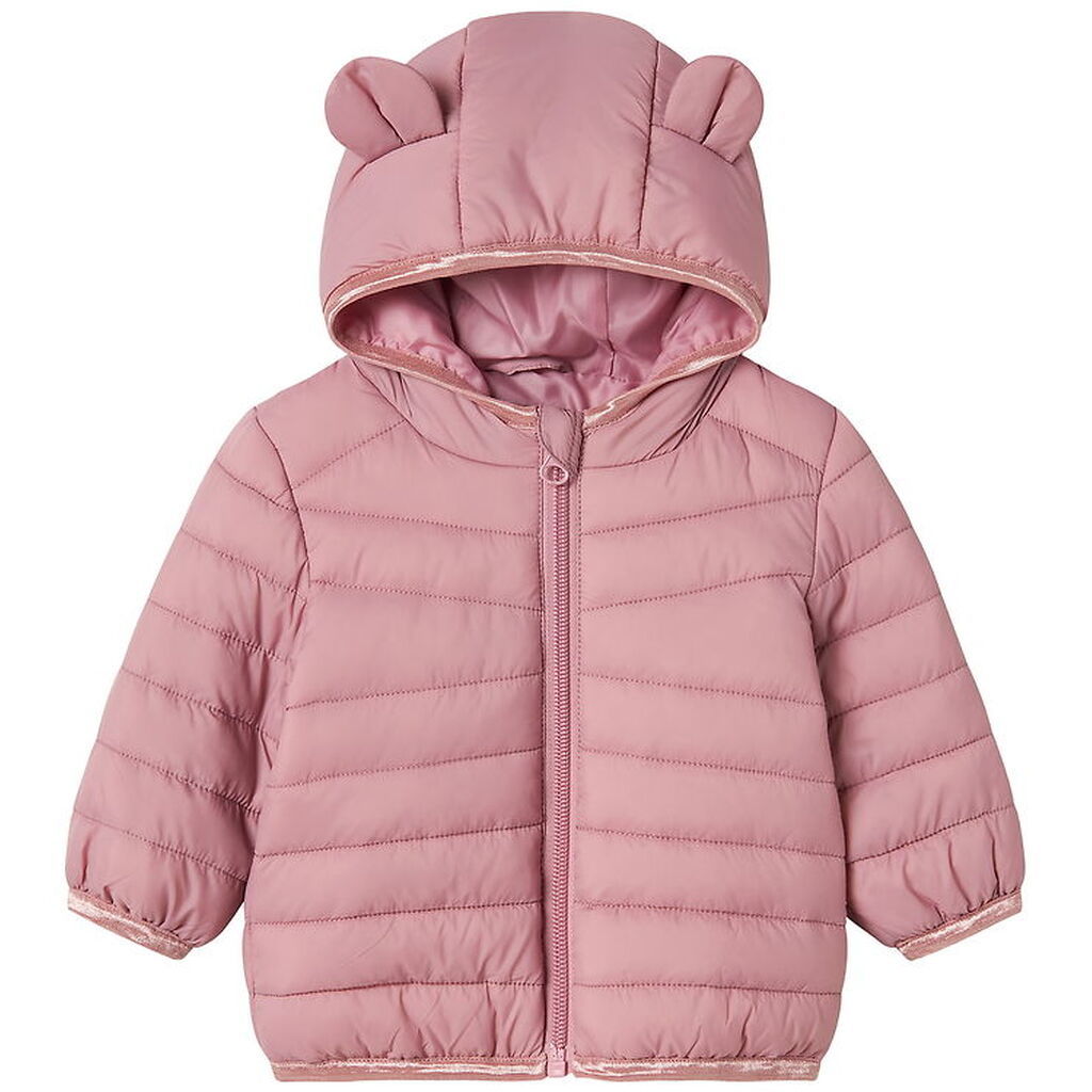 Name It Dynejakke - NbfMarble - Woodrose