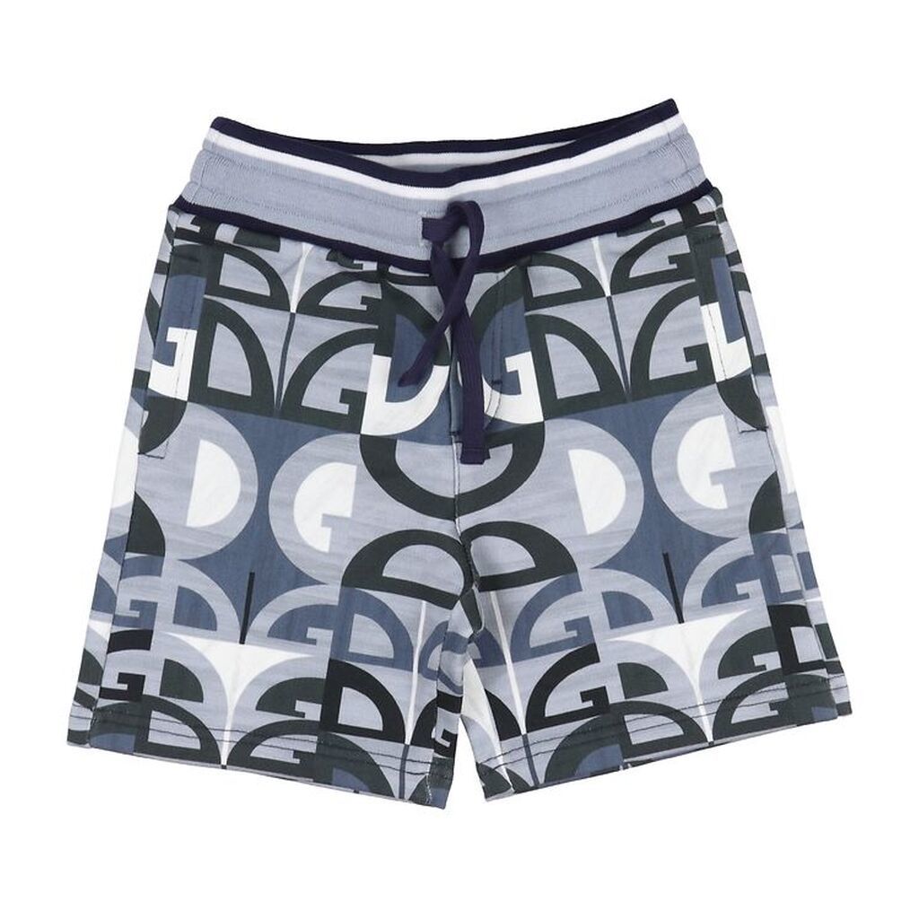 Dolce & Gabbana Sweatshorts - Grå/Blå m. Logoer