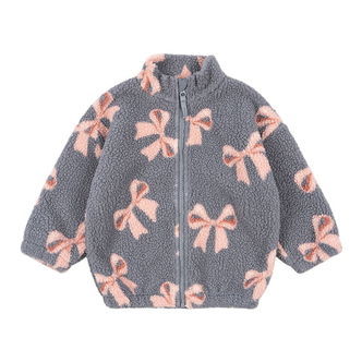 Konges Sløjd Fleecejakke - Jody Teddy - Bella Blue Bow