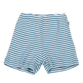 Joha Shorts - Rib - Uld/Silke - Off White/Blå