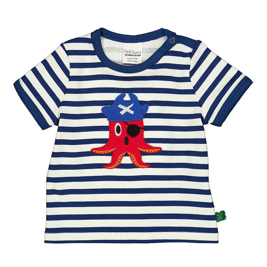 Freds World T-shirt - Baby - Almond/ Navy