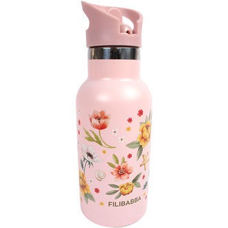 Filibabba Termoflaske - Rustfrit Stål - 350 ml - Ocean Blossom