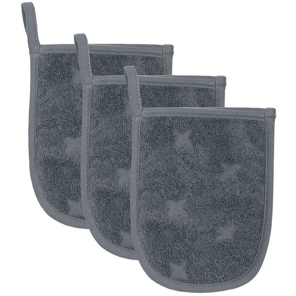 Müsli Badehandske - 3-pak - 14x18 cm - Stormy Blue