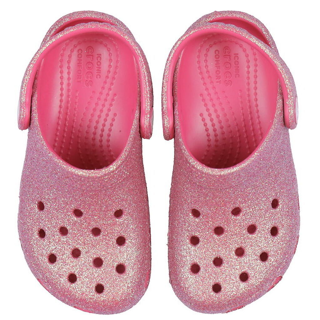 Crocs Sandaler - Classic Glitter T - Dragon Fruit