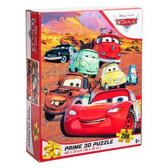 Prime 3D Puzzle Puslespil - 3D - 200 Brikker - Cars