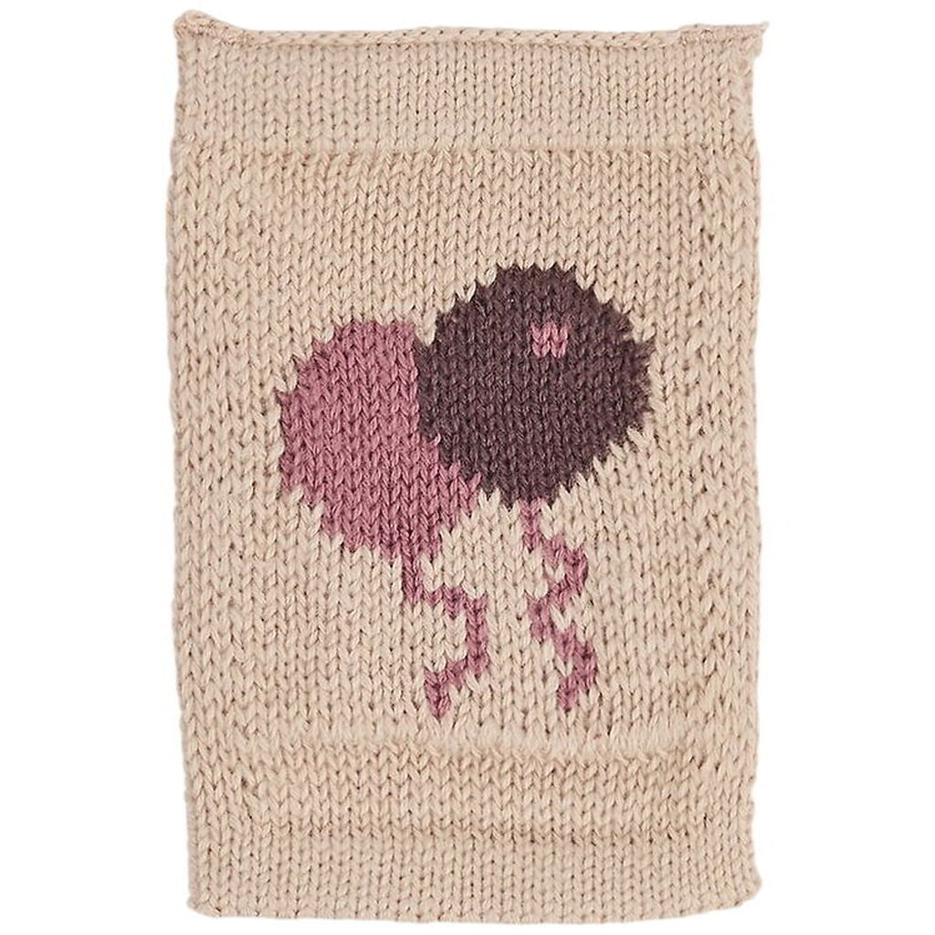 Smallstuff Strikket Flag - Fødselsdagsballoner - Rosa Motiv