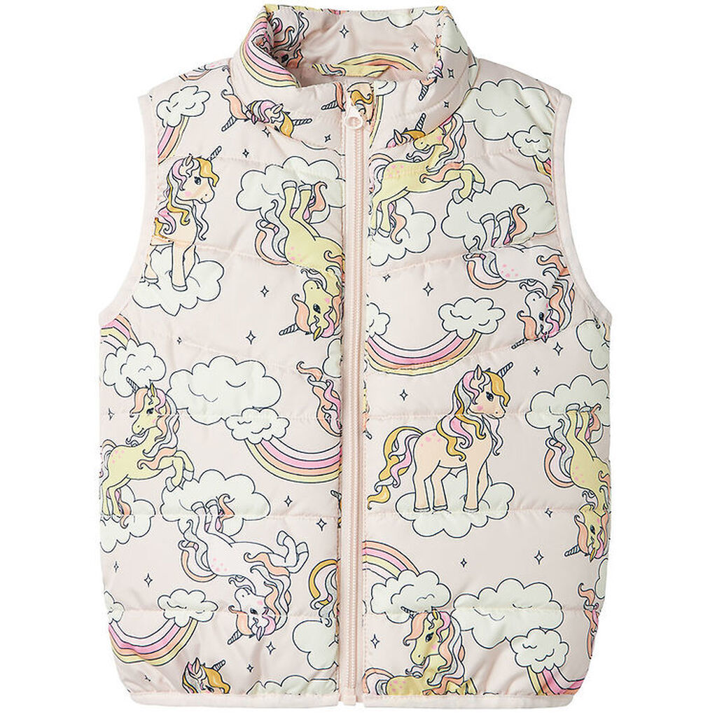 Name It Dynevest - NmfMylane - Mauve Chalk m. Enhjørninger