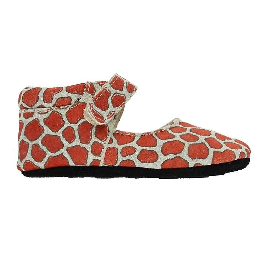 Fuzzies Ballerina Hjemmesko - Gry - Girafprint