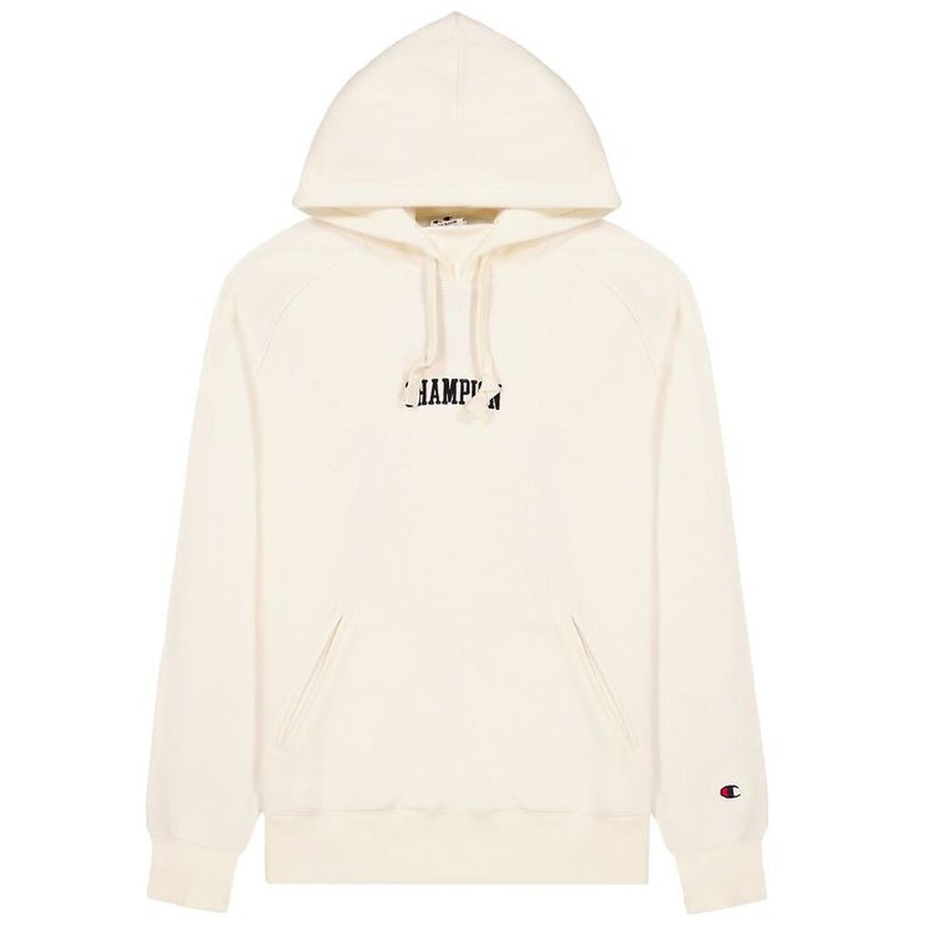 Champion Fashion Hættetrøje - Hvid m. Logo
