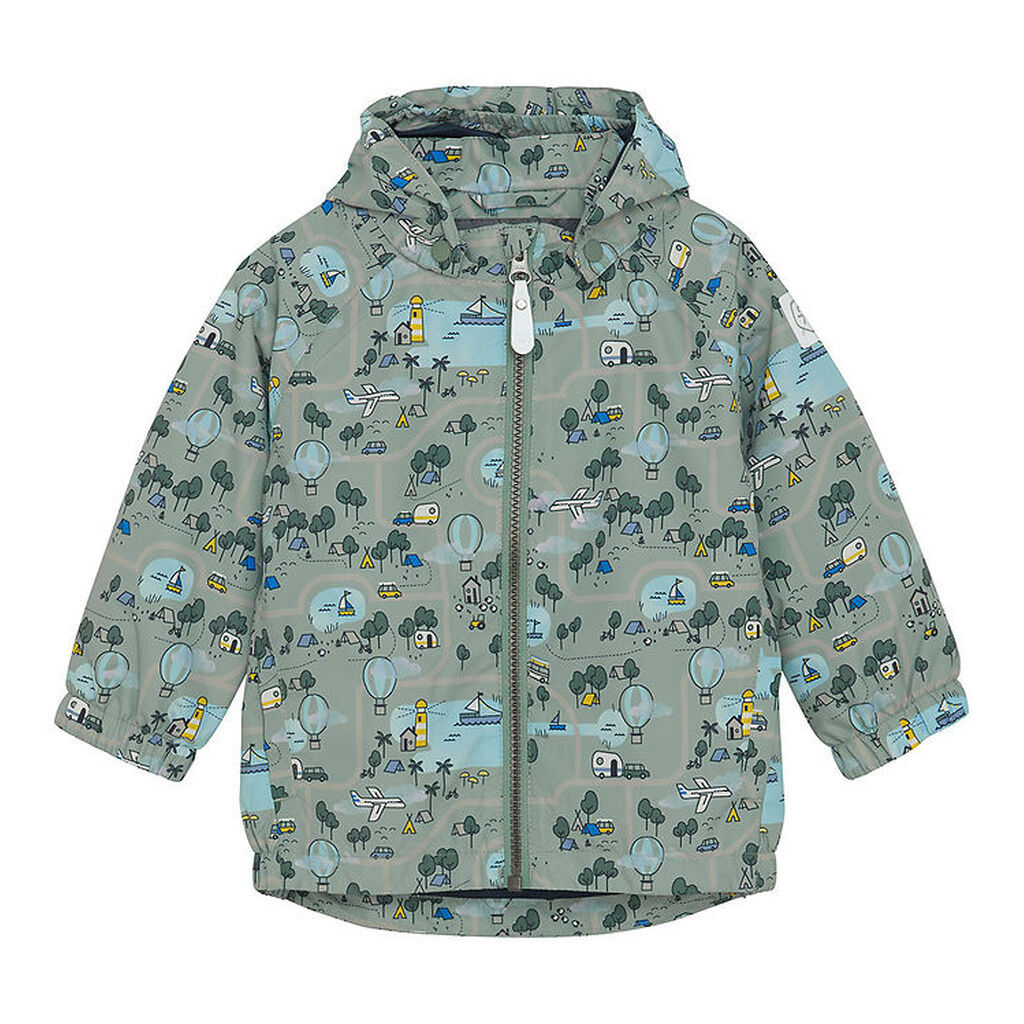 Color Kids Sommerjakke - Iceberg green m. Print