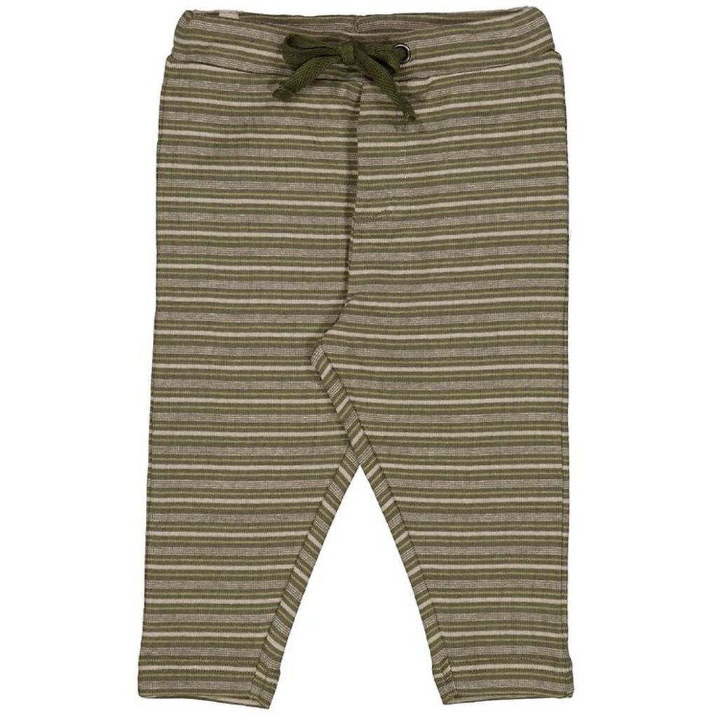 Wheat Bukser - Manfred - Heather Green Stripe
