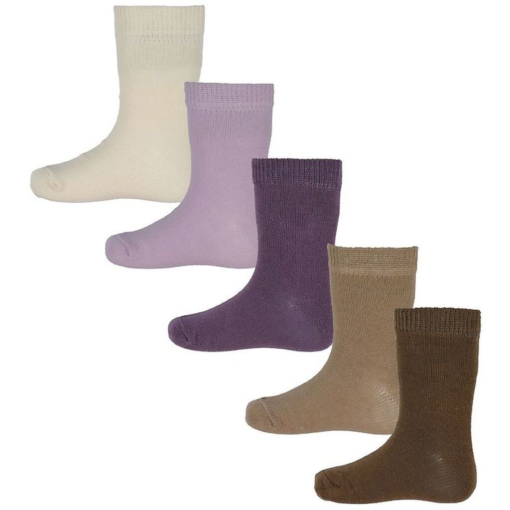 Minymo Strømper - 5-Pak - Multi - Very Grape