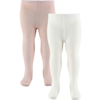 Wheat Strømpebukser - Pointelle - Izzy - 2-pak - Powder m. Hulmø