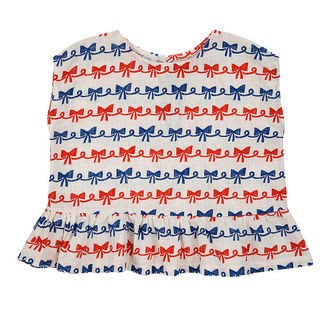 Bobo Choses Top - Ribbon Bow - Offwhite