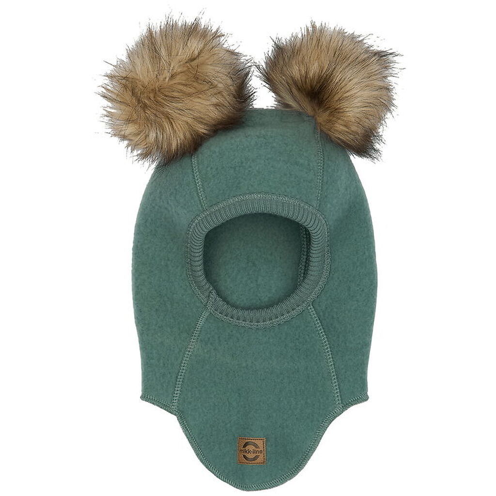 Mikk-Line Elefanthue - Uld - 1-lags - Balsam Green m. Kvaste