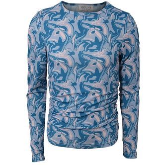 Hound Bluse - Graphic Top - Cobalt Blue Mix