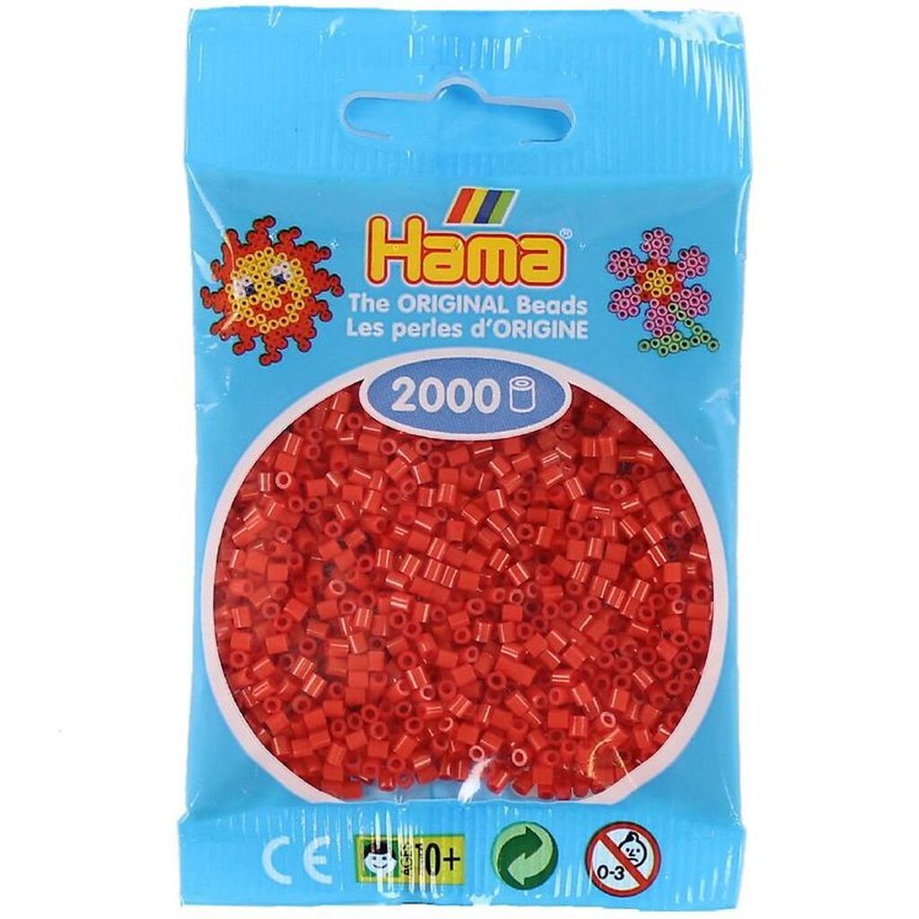 Hama Mini Perler - 2000 stk. - 05 Rød