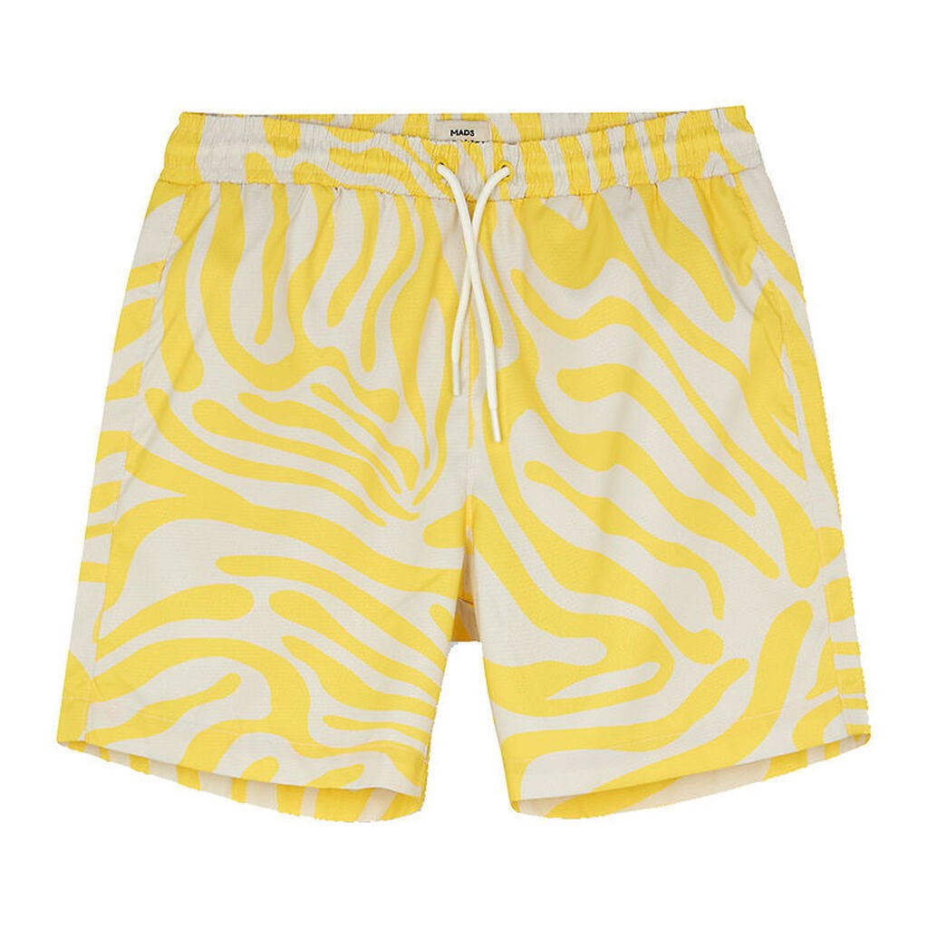 Mads Nørgaard Shorts - Sea Print Sandrino - Lemon Zest/Birch AOP