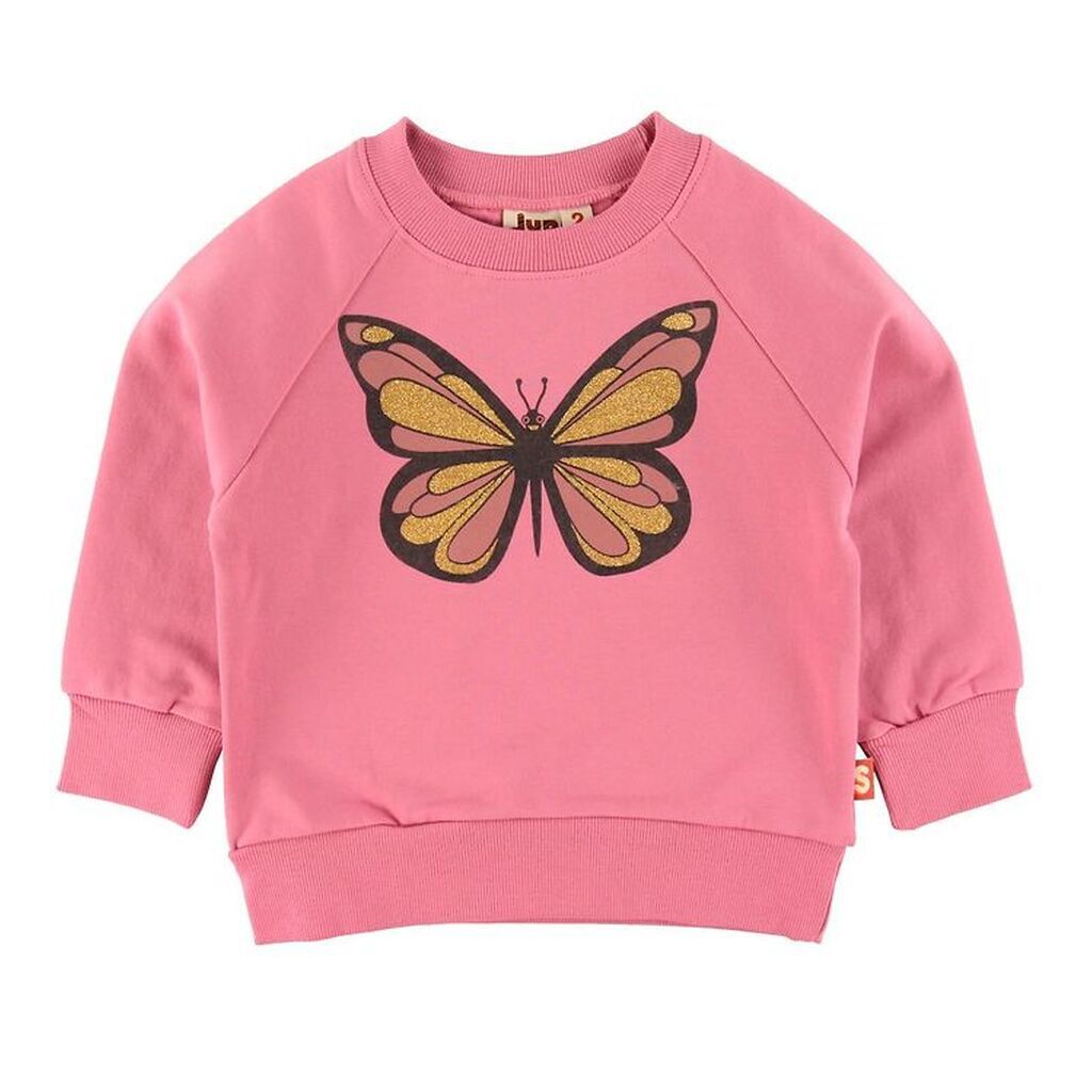 DYR-Cph Sweatshirt - DYRBellow - Old Rose m. Sommerfugl
