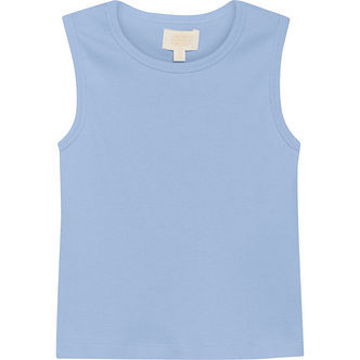 Creamie Top - Rib - Blue Lustre