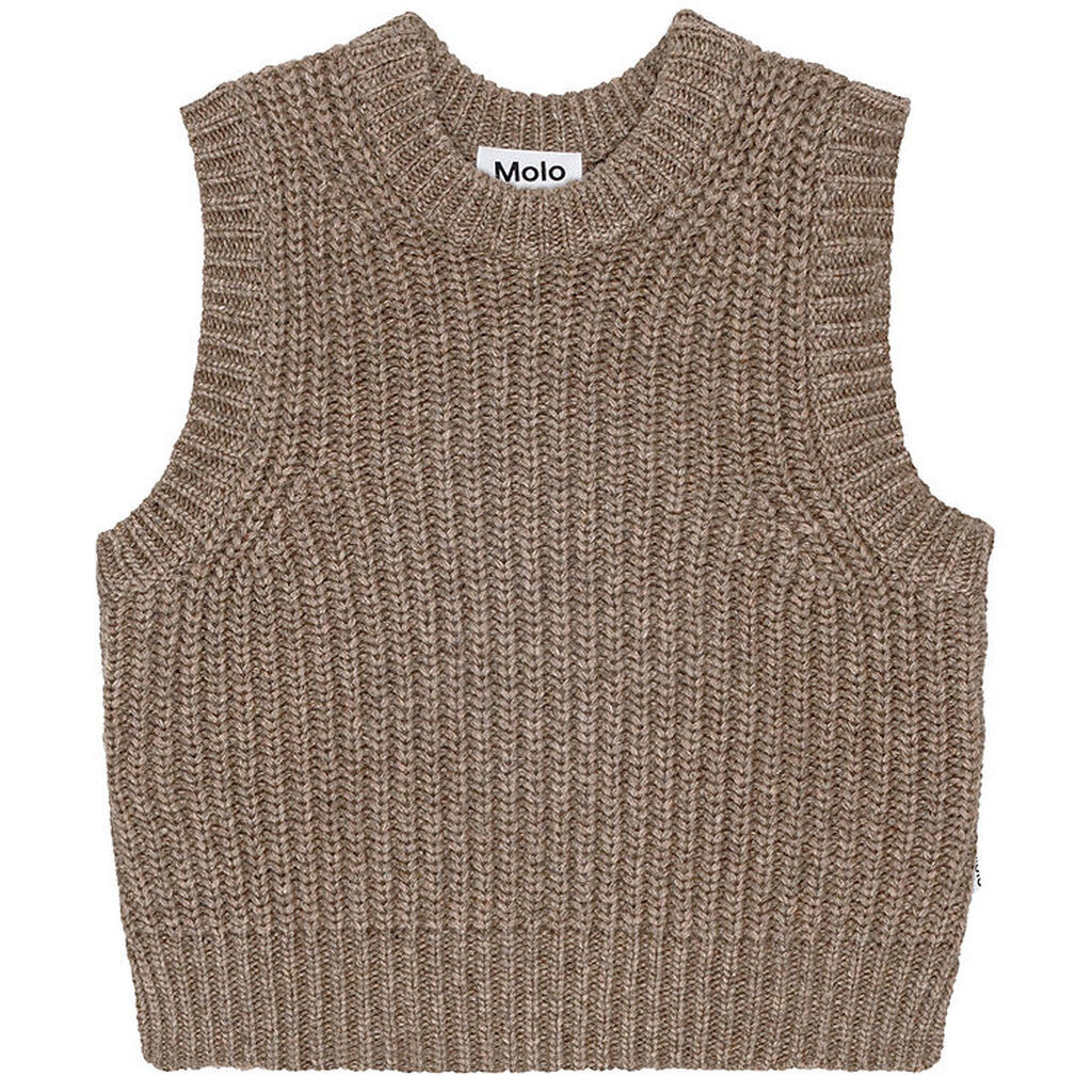 Molo Vest - Uld/Akryl - Gilberte - Brown Sugar