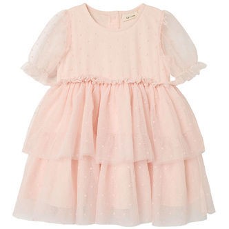 Lil' Atelier Kjole - NmfFrilla - Tyl - Peach Blush