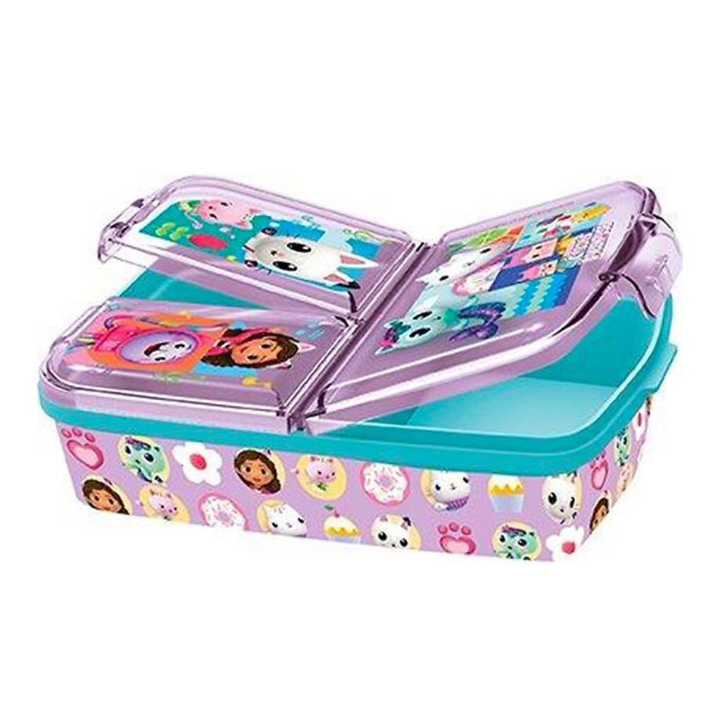 Gabby's Dollhouse Madkasse m. 3 Rum - 18x13x5,5 cm