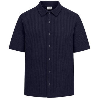 Grunt Skjorte - Vaflet - GRAlfred - Navy