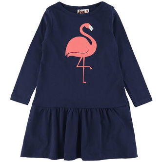 DYR-Cph Kjole - Dyrperky - Dk Navy Flamingo