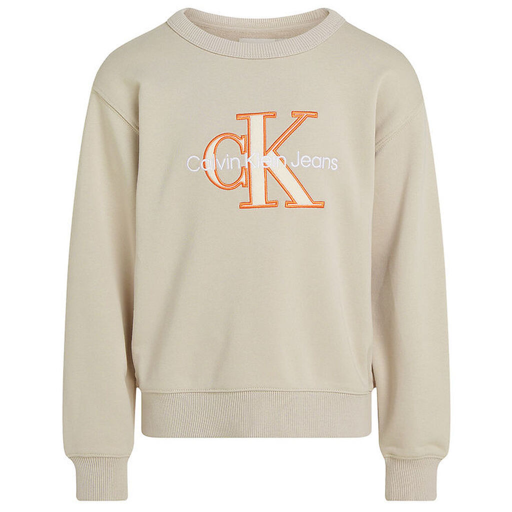Calvin Klein Sweatshirt - Outlined Mono - Chateau Gray