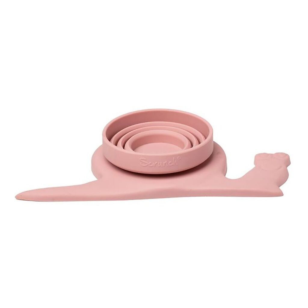 Scrunch Foldbar Regnvandsmåler - 21x11 cm - Silikone - Dusty Ros