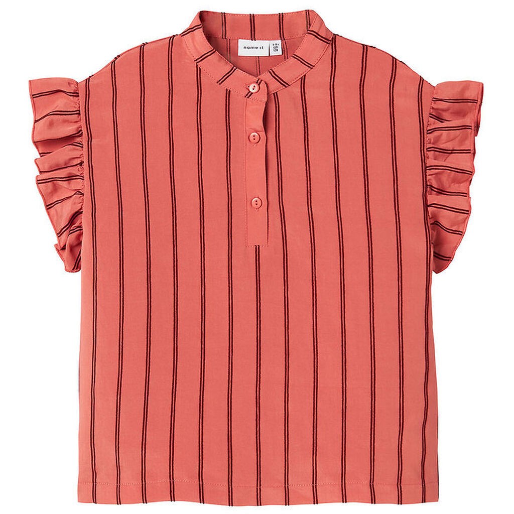 Name It Top - NkfHeik - Spiced Coral/Madder Brown