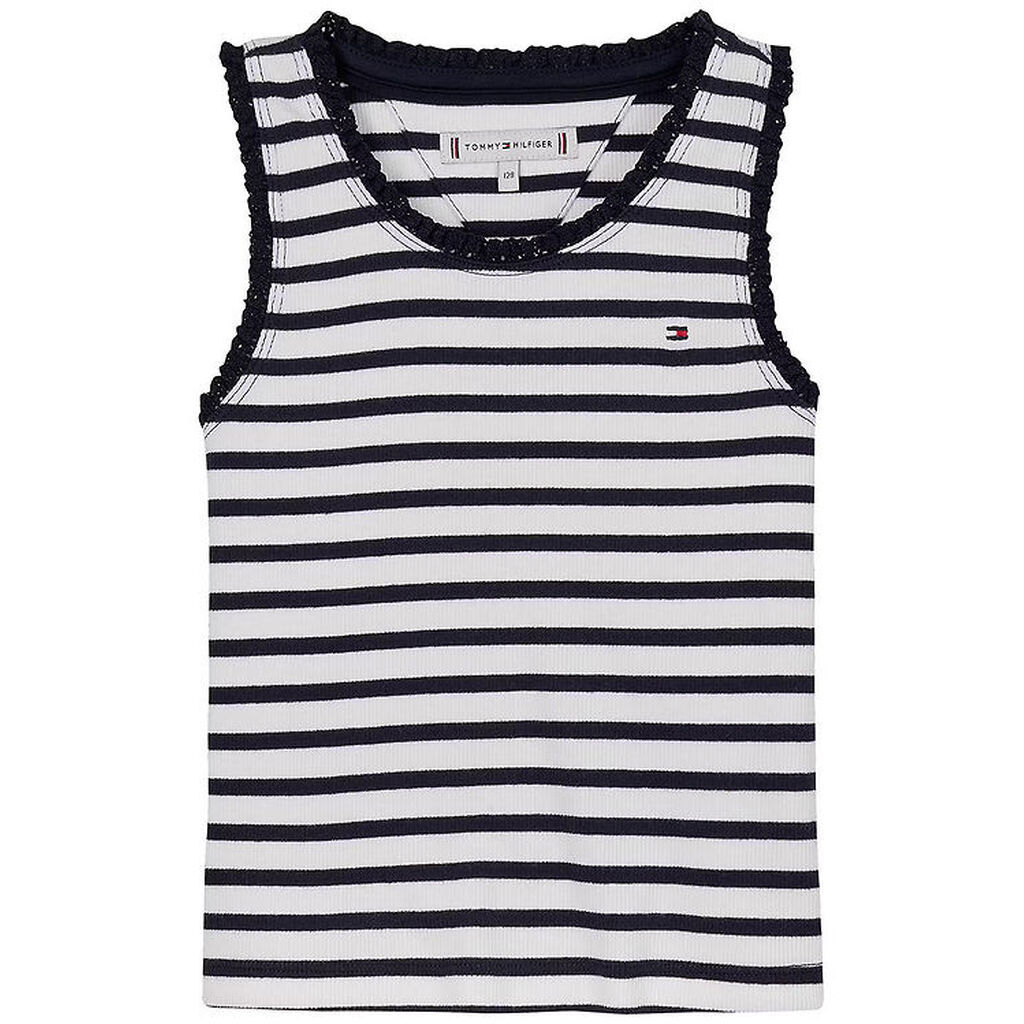 Tommy Hilfiger Top - Rib - Essential - Dark Night Navy/Stripes
