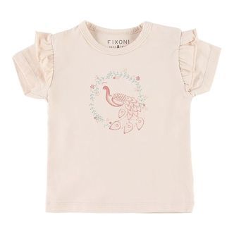 Fixoni T-shirt - Pudder m. Påfugl