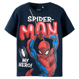 Name It T-shirt - Noos - NmmMarvin - Spider Man - Navy Blazer