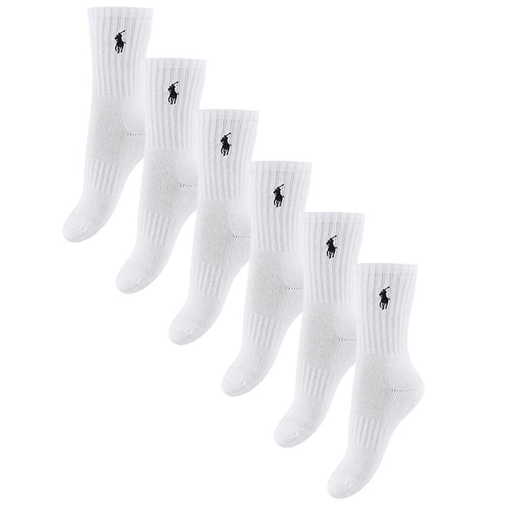 Polo Ralph Lauren Strømper - 6- pak - Hvid m. Navy