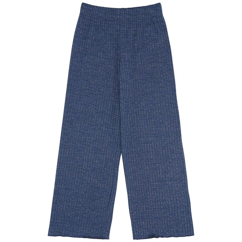 The New Bukser - Rib - TnRina - Glitter - Wide - Navy Blazer