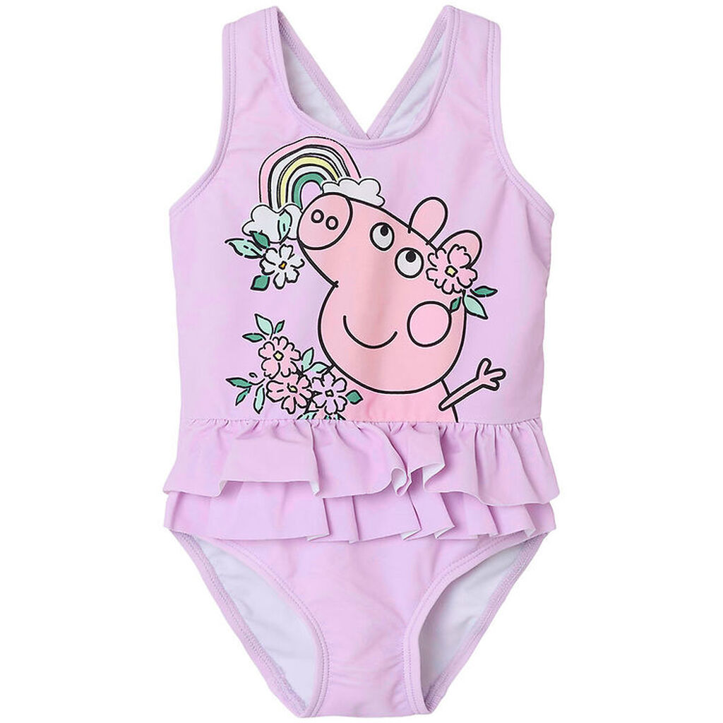 Name It Badedragt - NmfMiri - Orchid Bloom