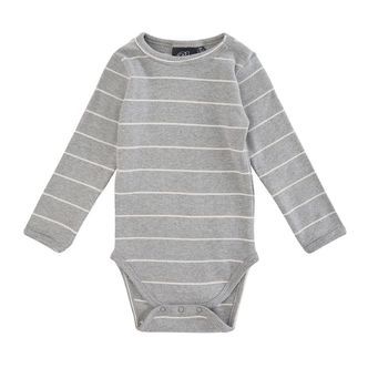 Sofie Schnoor Body l/æ - Stribet - Grey Melange