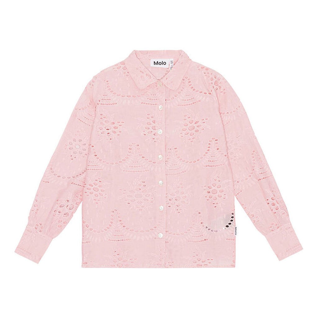 Molo Skjorte - Runa - Candy Floss m. Hulmønster