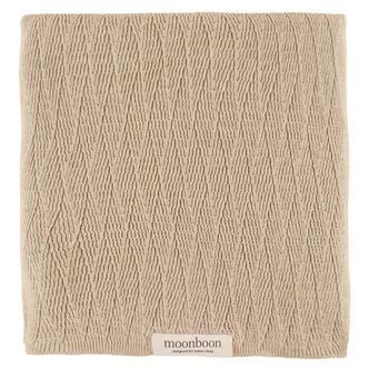 Moonboon Tæppe - Strik - 100x80 cm - Rose Dloud