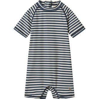 Wheat Badeheldragt - UV40+ - Cas - Blue Stripe