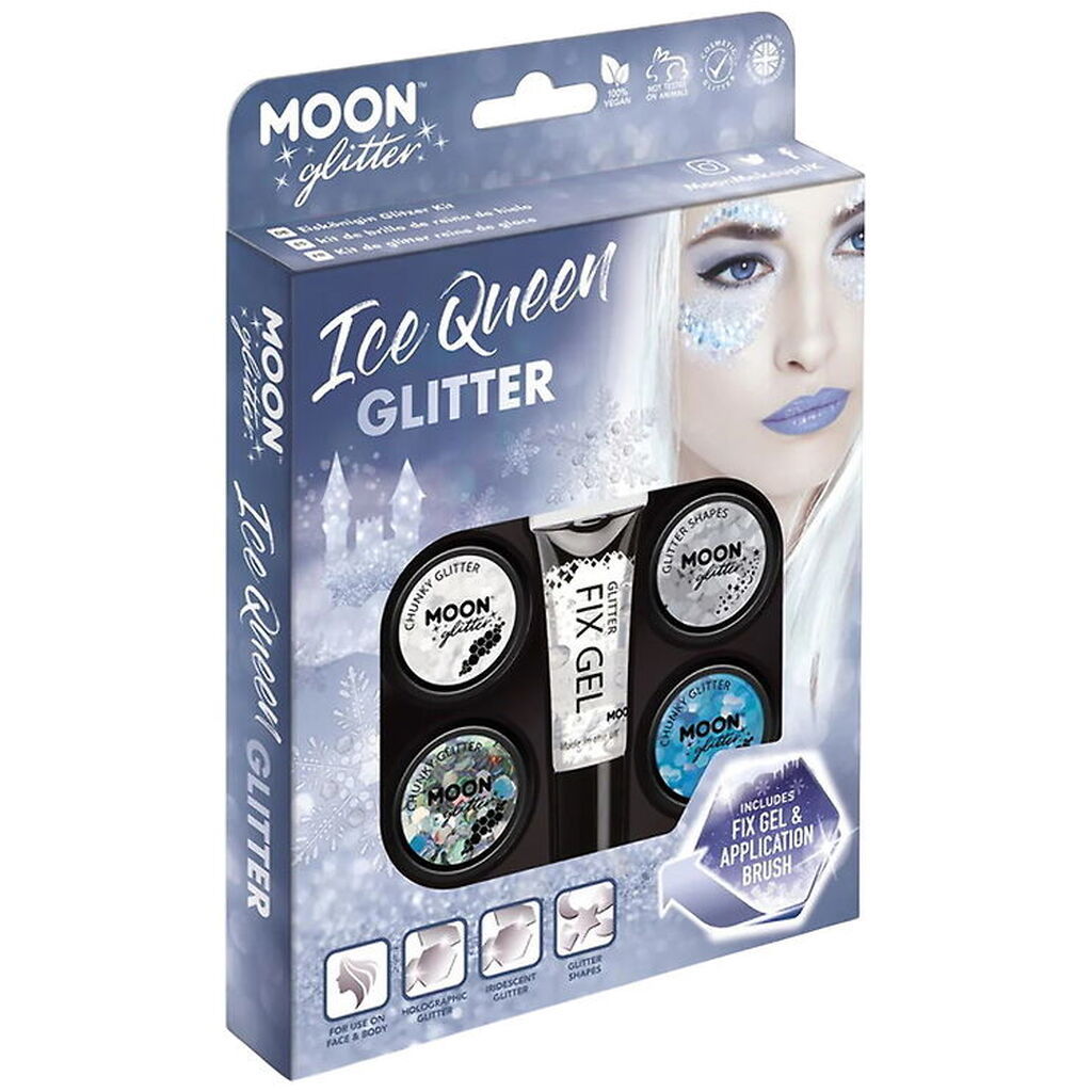 Smiffys Ansigtsdekoration - Moon Glitter Ice Queen