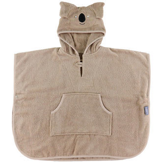 Nørgaard Madsens Badeponcho - 55x70 cm - Beige m. Koala