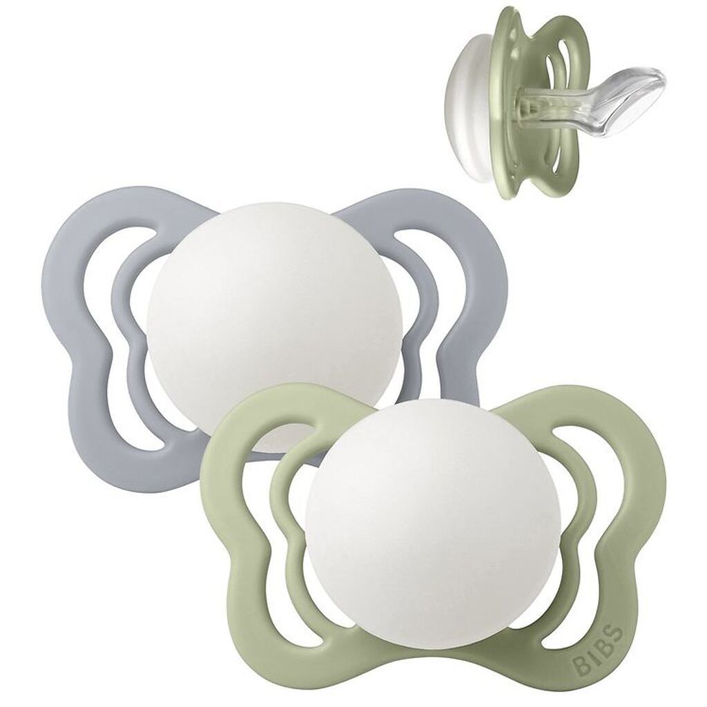 BIBS Couture Natsutter - Str. 1 - 2-pak - Anatomisk - Sage/