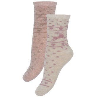 Minymo Strømper - 2-pak - Burnished Lilac