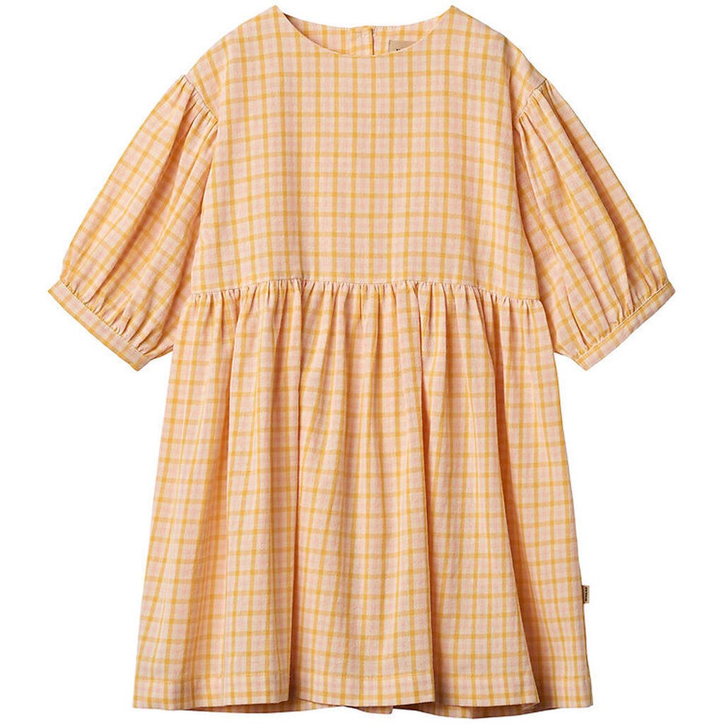 Wheat Kjole - Magda - Yellow Check