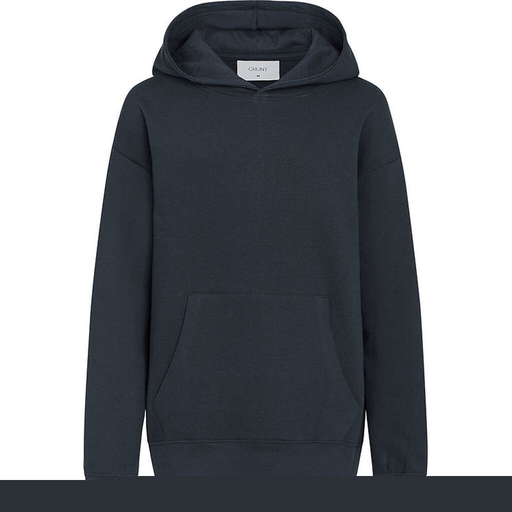 Grunt Hættetrøje - GrMarlo - Navy m. Print
