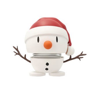 Hoptimist Soft Santa Snowman - 7,5 cm - Hvid