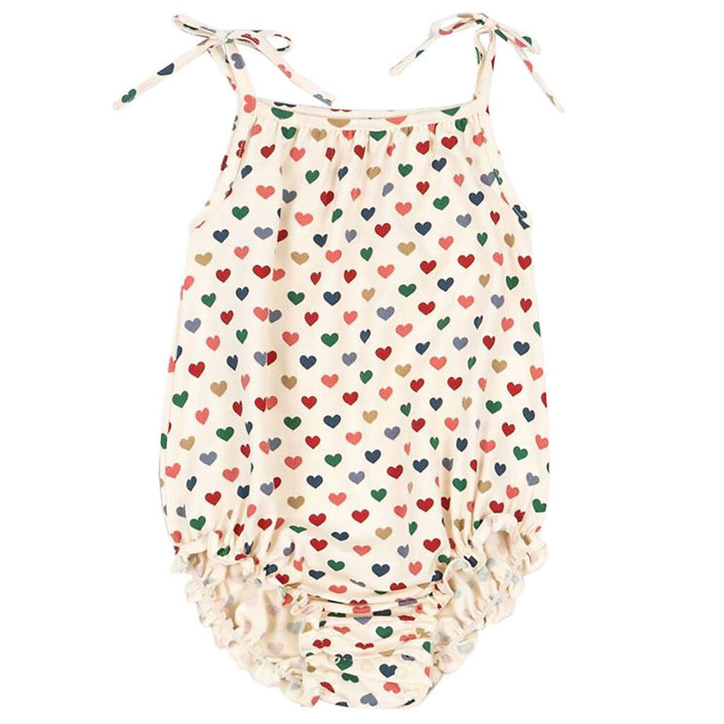 Konges Sløjd Sommerdragt - Strap - Coeur Color/Hjerter